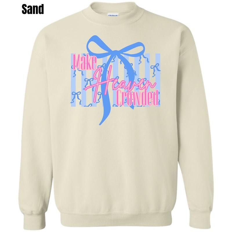 Ribbon Make Heaven Crowded Sweatshirt 'BFNLB' T-Shirts, Hoodie | PodTeesHub.com