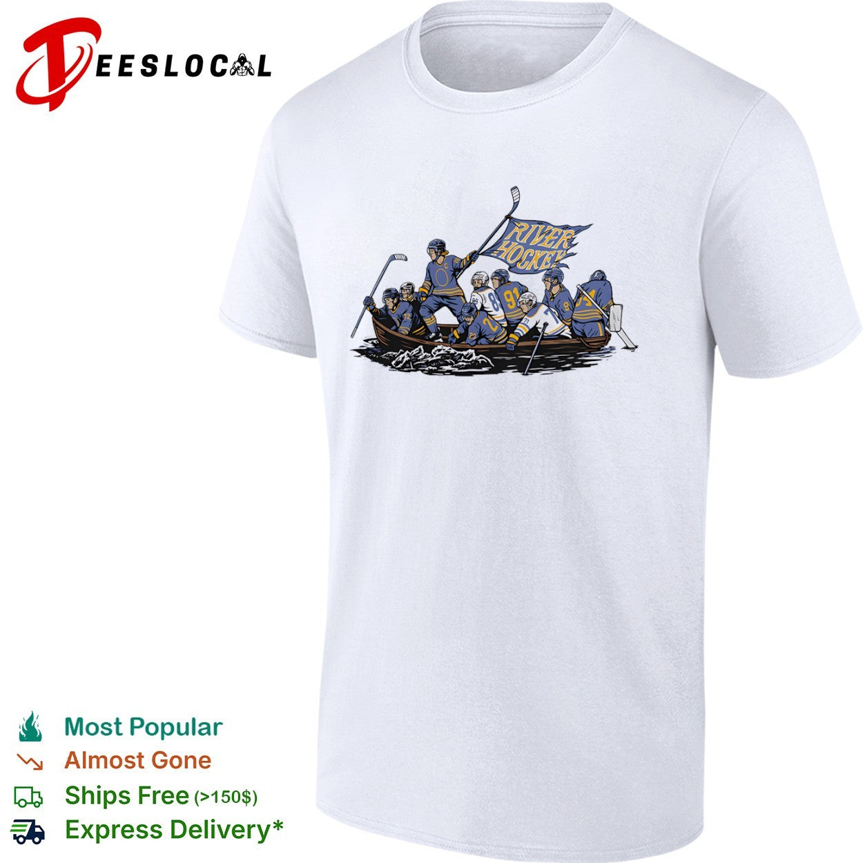 River Hockey Buffalo Sabres NHL style Washington Crossing Delaware shirt