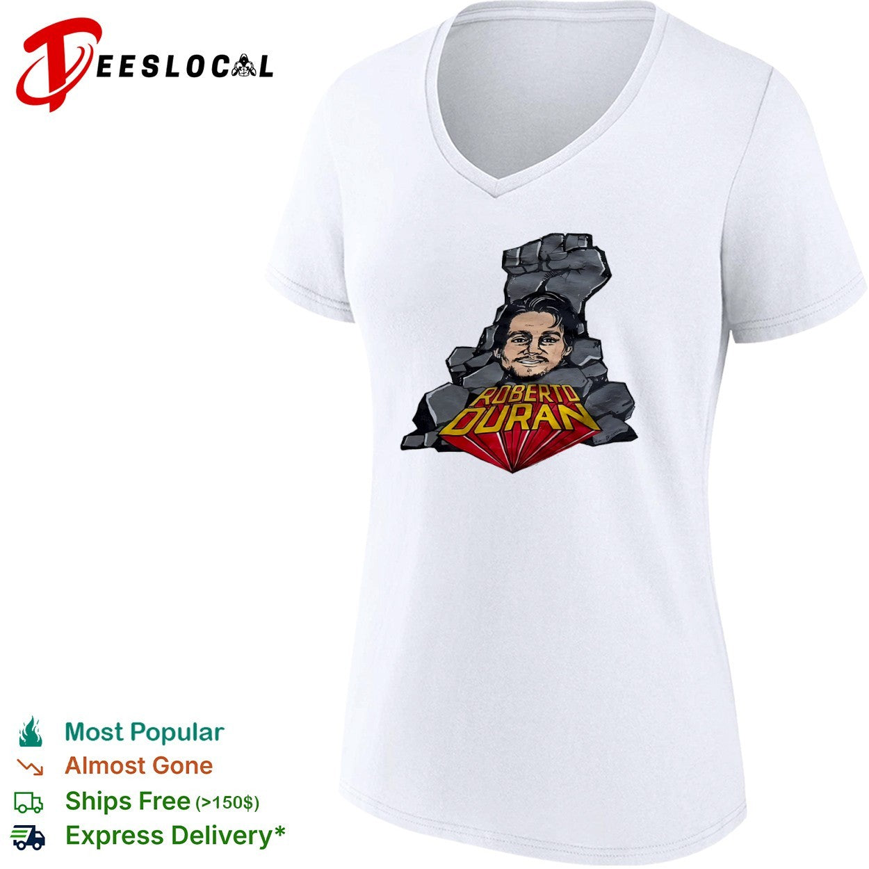 Roberto duran fist graphic shirt