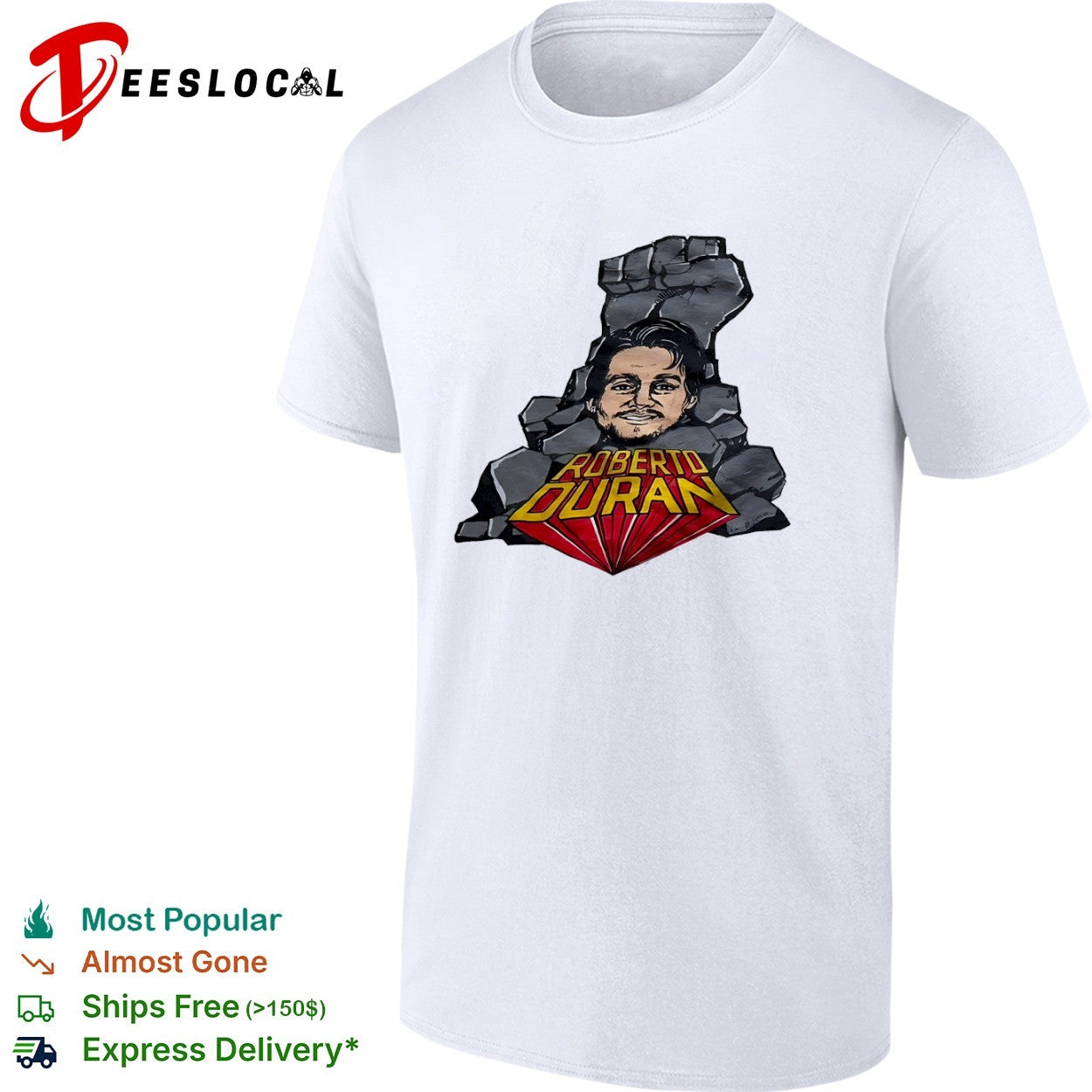 Roberto duran fist graphic shirt