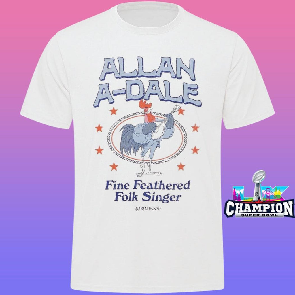 Robin Hood Allan-a-dale Fine Feathered Folk Singer Shirt