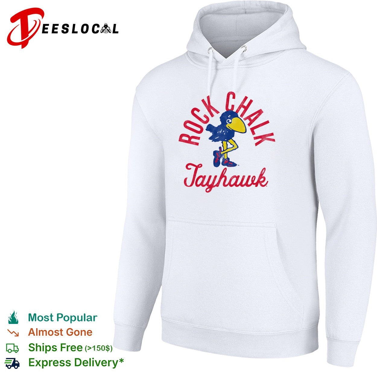 Rock Chalk Jayhawk Kansas Jayhawks Mascot shirt