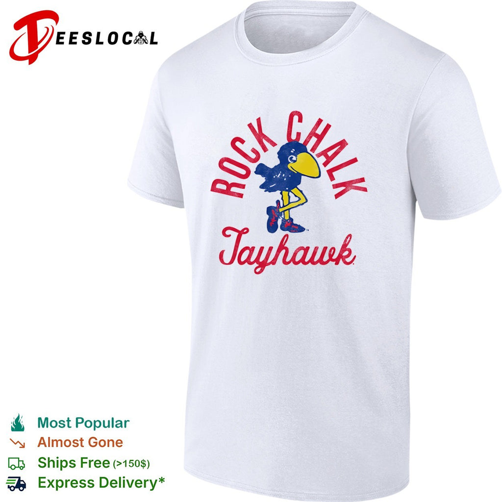Rock Chalk Jayhawk Kansas Jayhawks Mascot shirt