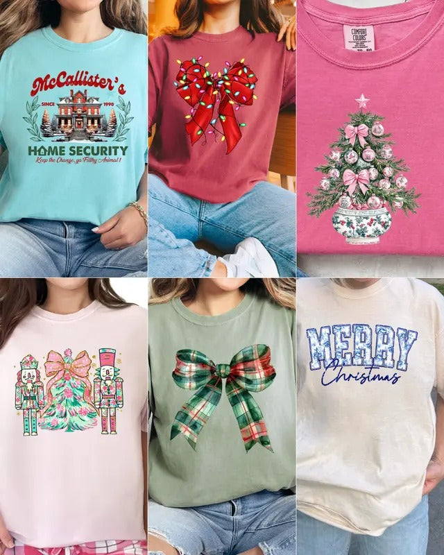 Rockin' Around The Christmas Tee --Pick Your Category! Direct to Film Design Christmas Hoodie, Sweatshirt | PodTeesHub.com