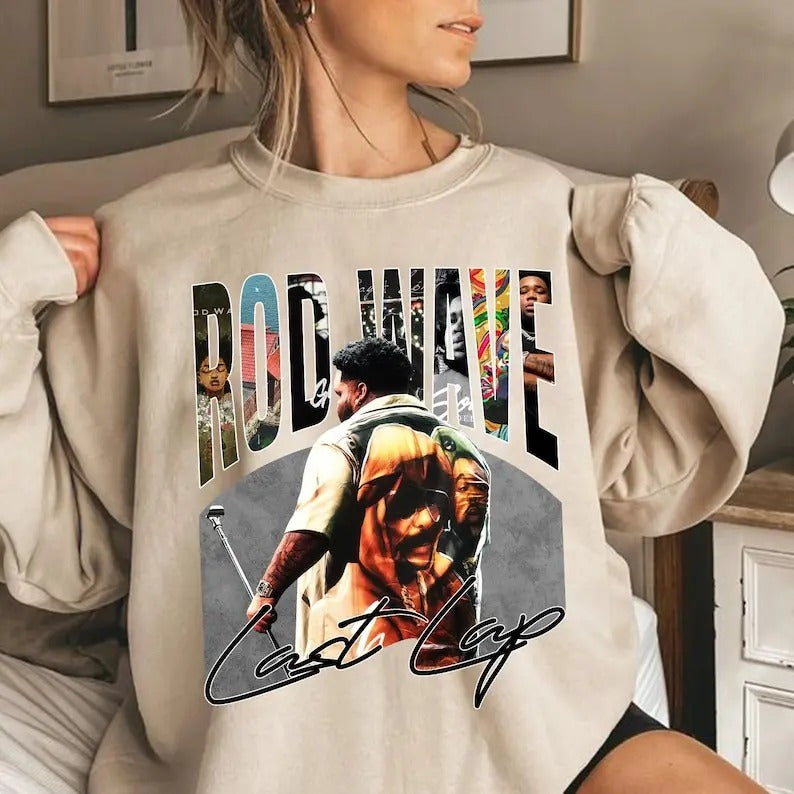 Rod Wave 'Last Lap' Tour 2024, Oversized Graphic Sweatshirt, Exclusive Concert Edition T-Shirts, Hoodie | PodTeesHub.com