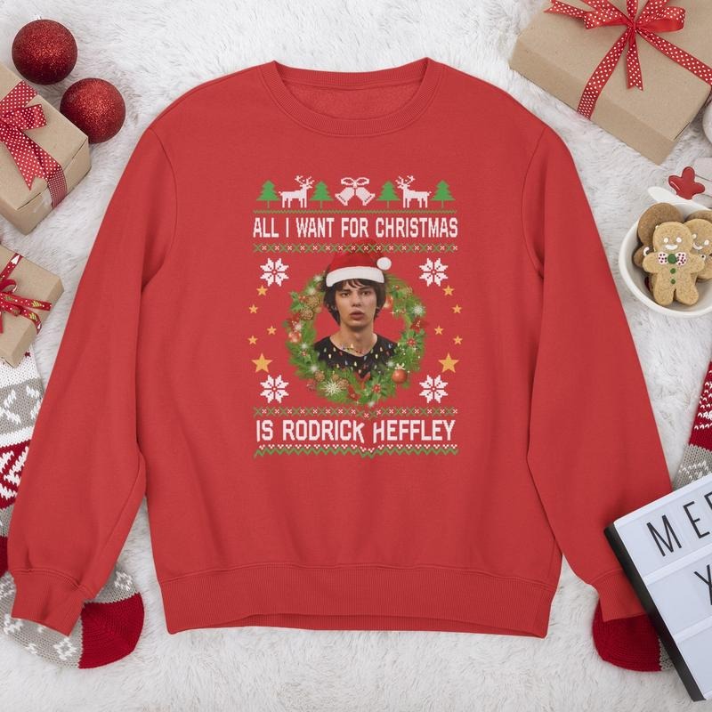 Rodrick Christmas Shirt, All I Want For Christmas Is Rodrick Hoodie, Fiction Character Tee, Christmas Gift Sweatshirt