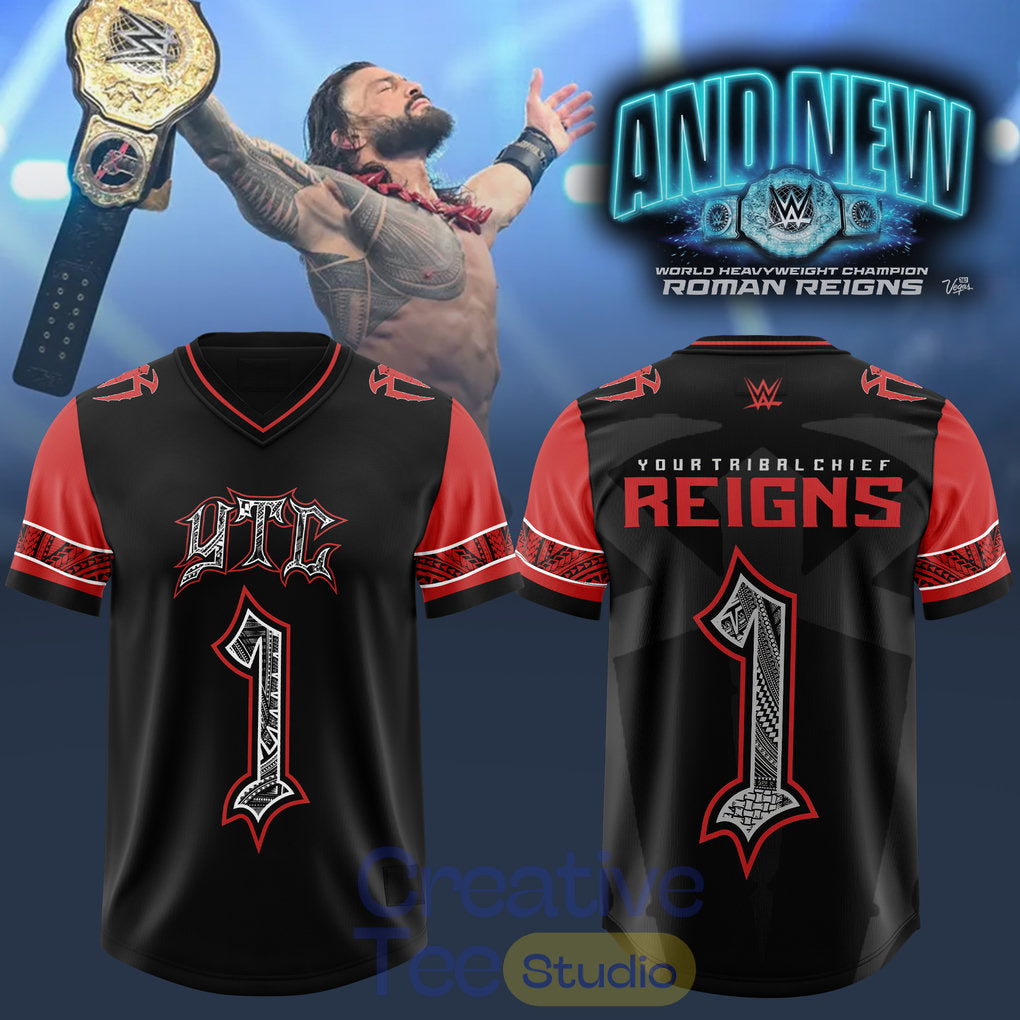 Roman Reigns World Heavyweight Champion 2026 Wrestlemania 42 Exclusive Jersey