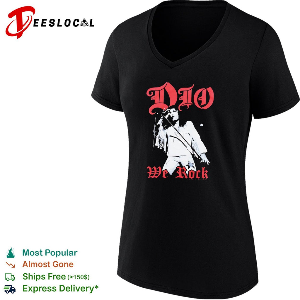 Ronnie James Dio we rock singer shirt