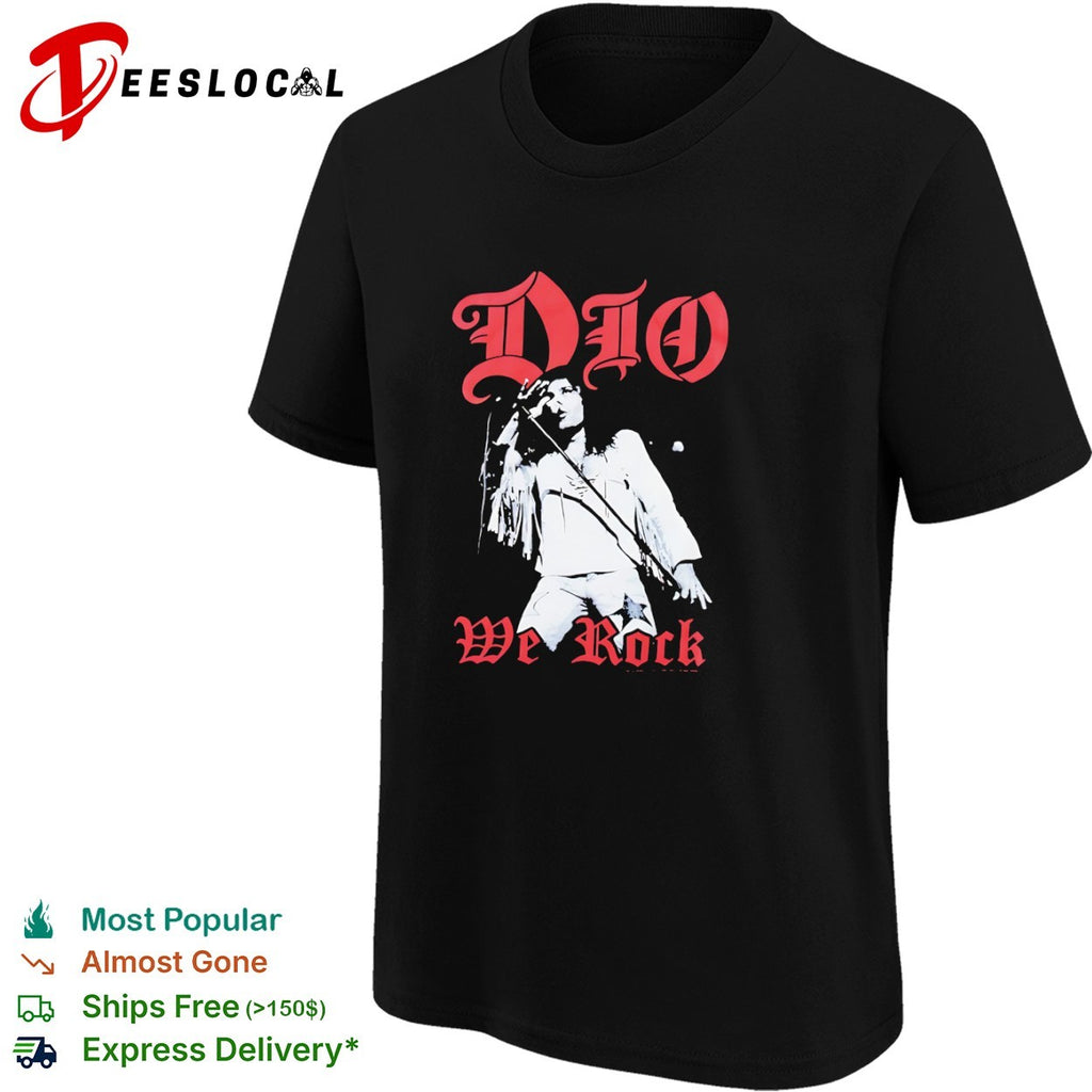 Ronnie James Dio we rock singer shirt
