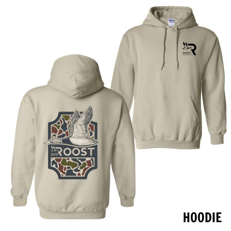 Roost Waterfowl Menswear Hoodie, Sweatshirt, and T-Shirt