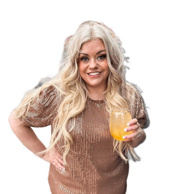 Rose Gold Sequin Top With Bubble Sleeves T-Shirts, Hoodie, Sweatshirt | PodTeesHub.com