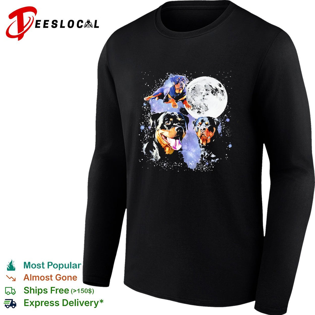 Rottweiler Galaxy Moon Space Celestial Dog Breed Lover Pet Owner shirt