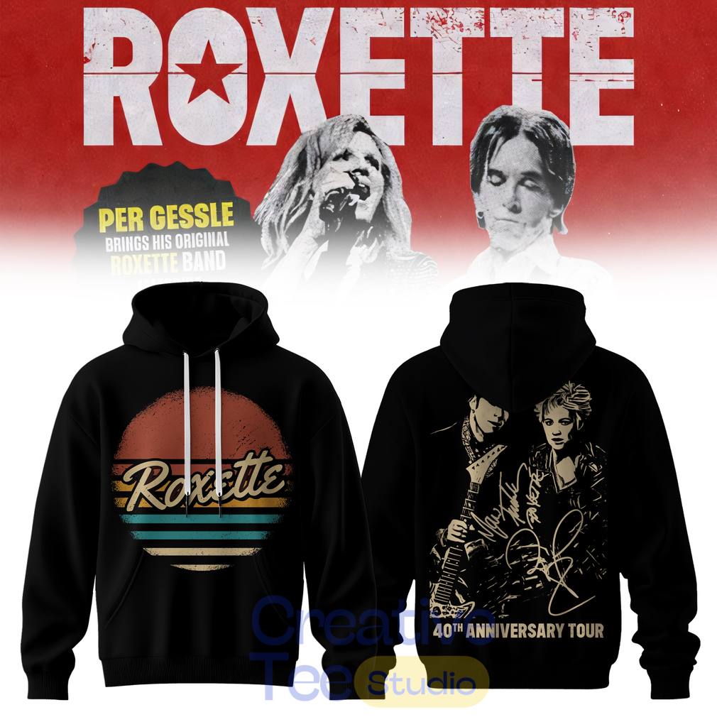 Roxette 40th Anniversary Tour 2026 Hoodie