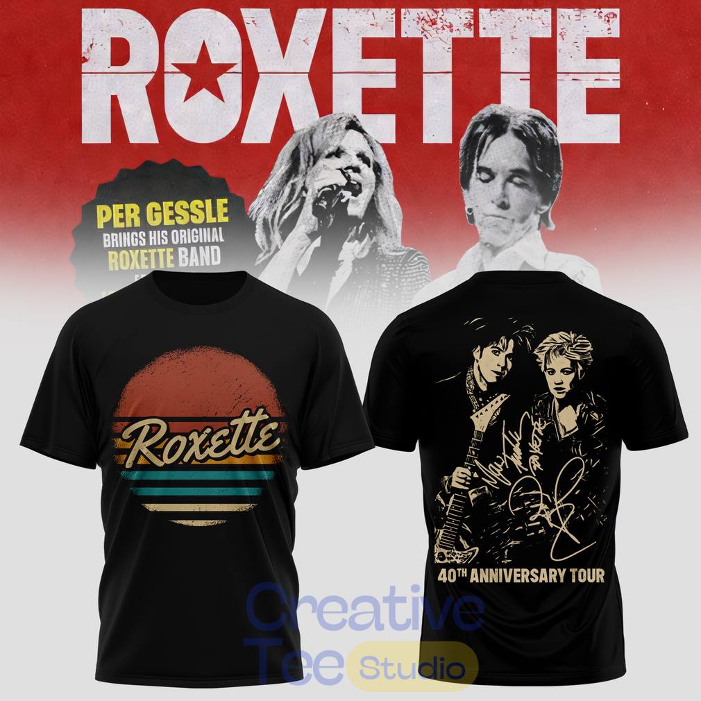 Roxette 40th Anniversary Tour 2026 T-Shirt