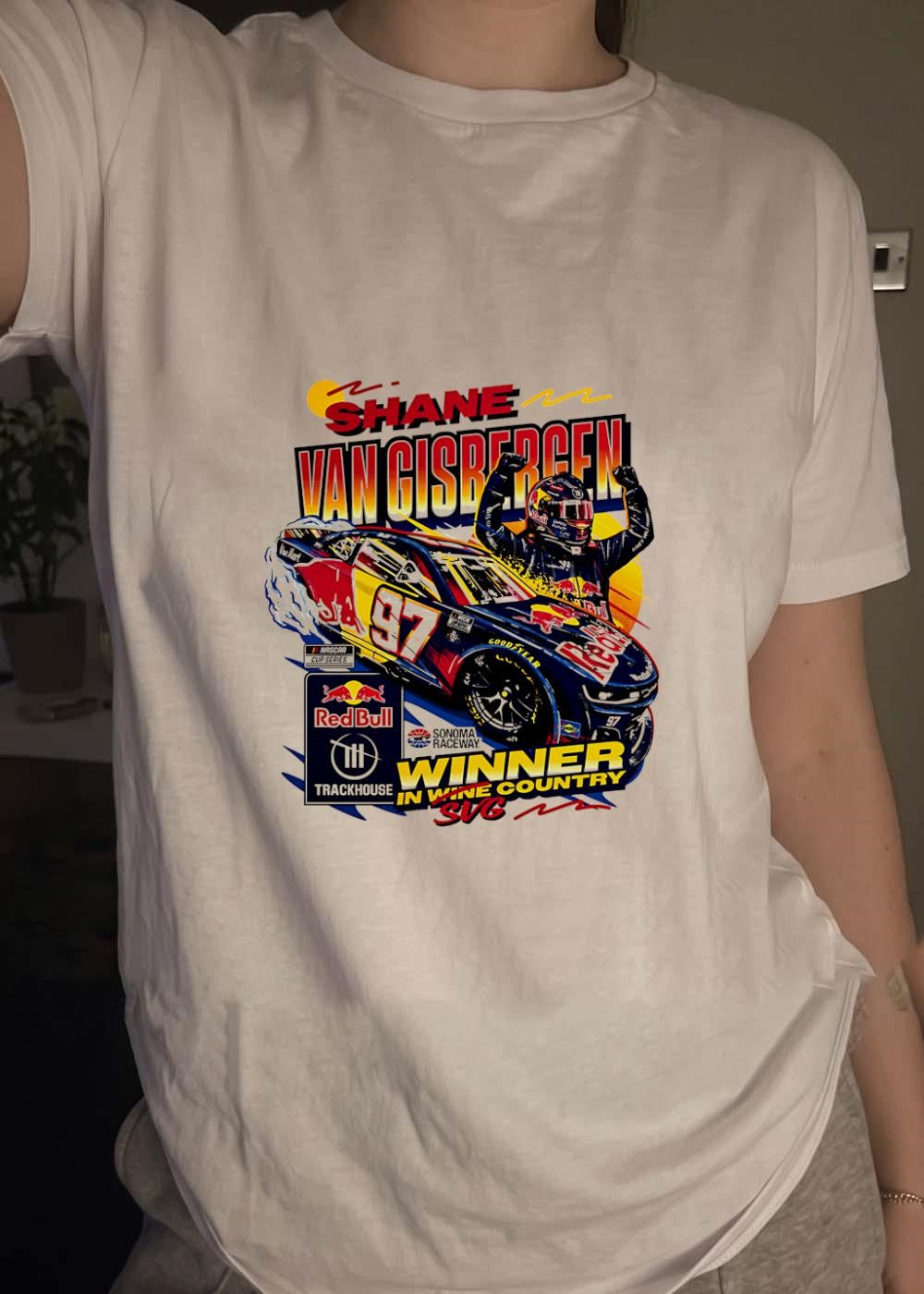 SVG Shane Van Gisbergen Winner in Wine Country Trackhouse T-Shirt