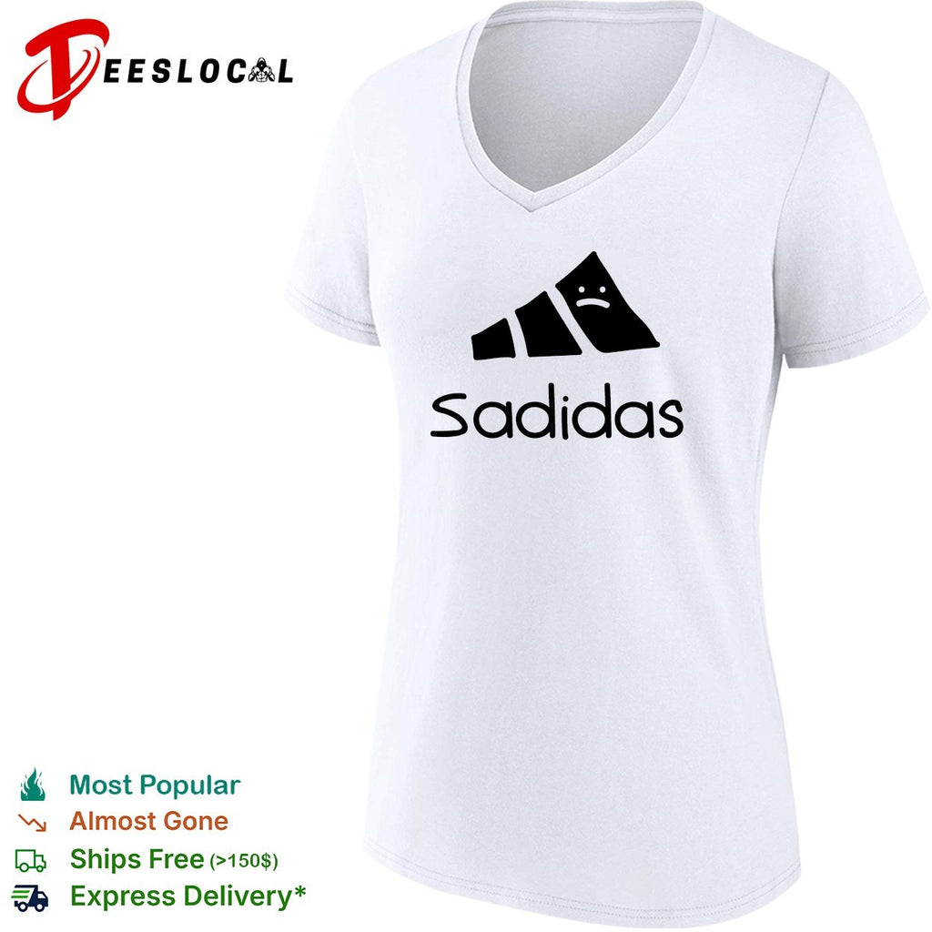 Sadidas parody logo shirt