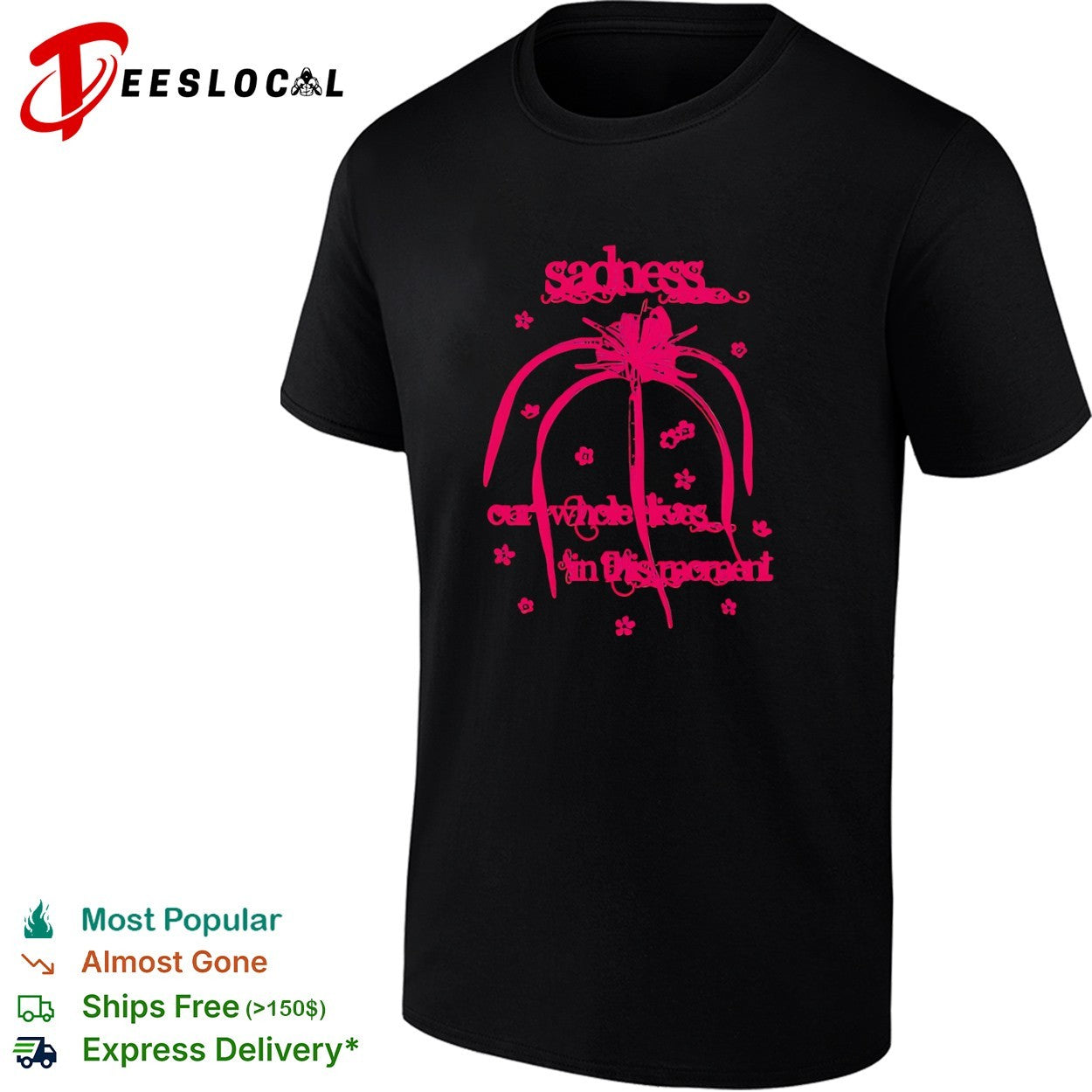 Sadness our whole lives in this moment flower spider lily shirt