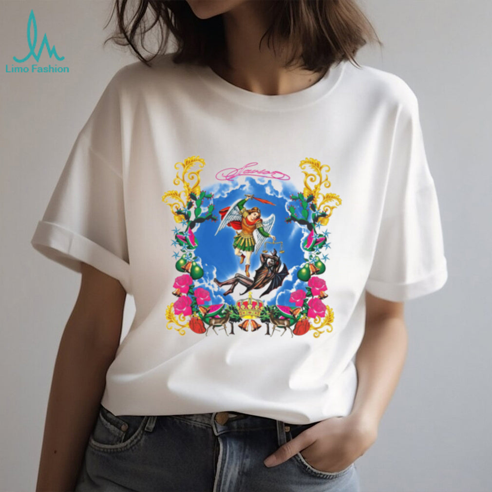 Saint Michael Archangel Christian Religious Art Graphic T Shirt