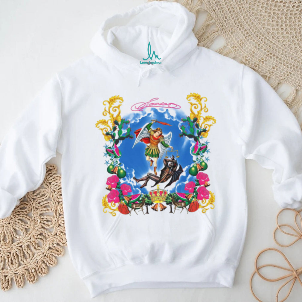 Saint Michael Archangel Christian Religious Art Graphic T Shirt