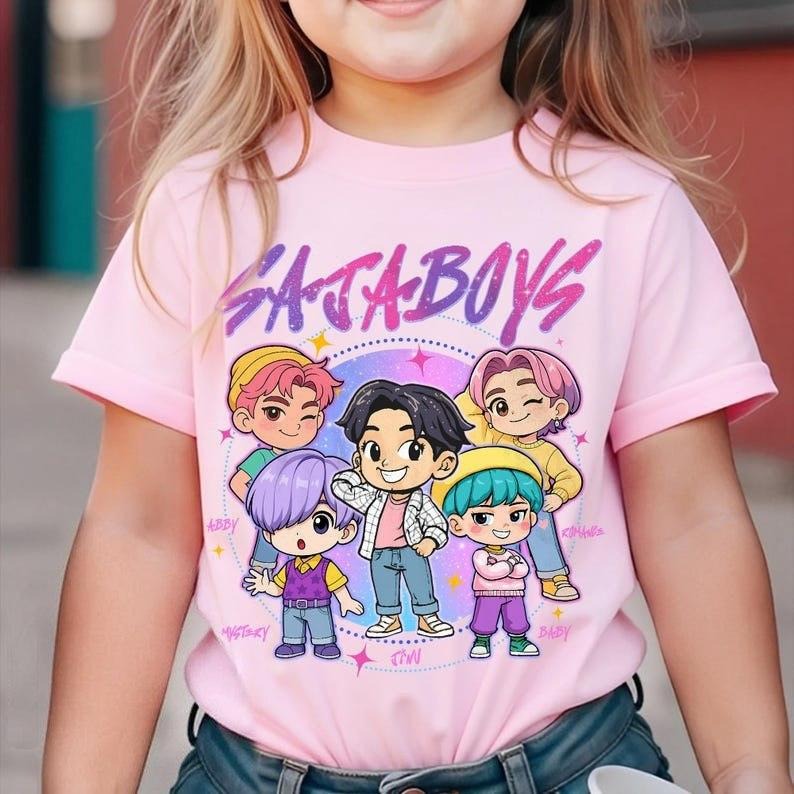 Saja Boys Boy Band Youth Shirt, Kpop Demon Hunters Movie Shirt, Retro Movie Shirt, Demon Hunters Merch Shirt Hoodie,...