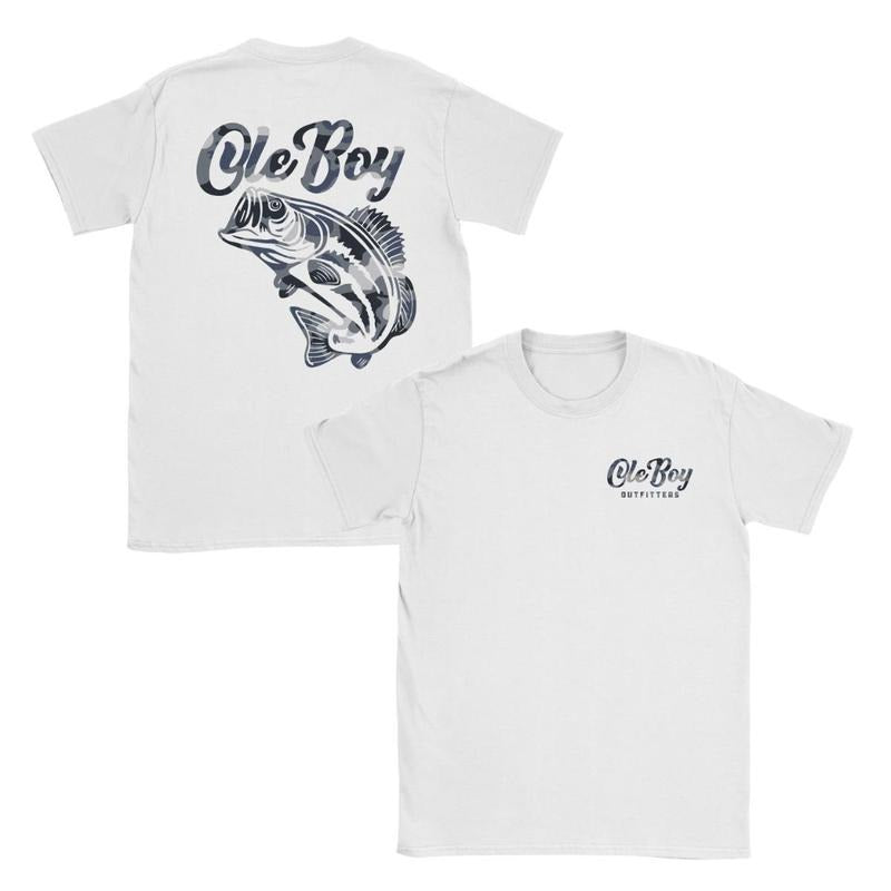 [Sale Up To 60%] Ole Boy Camo Bass Fishing T-Shirt
