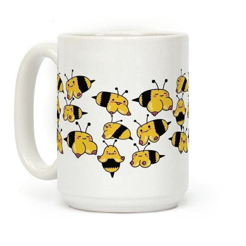 [Sale off up to 30%] Boobees Pattern Coffee Mug, 11 oz or 15 oz Ceramic Drinkware with Large Handles, Printed in the USA...