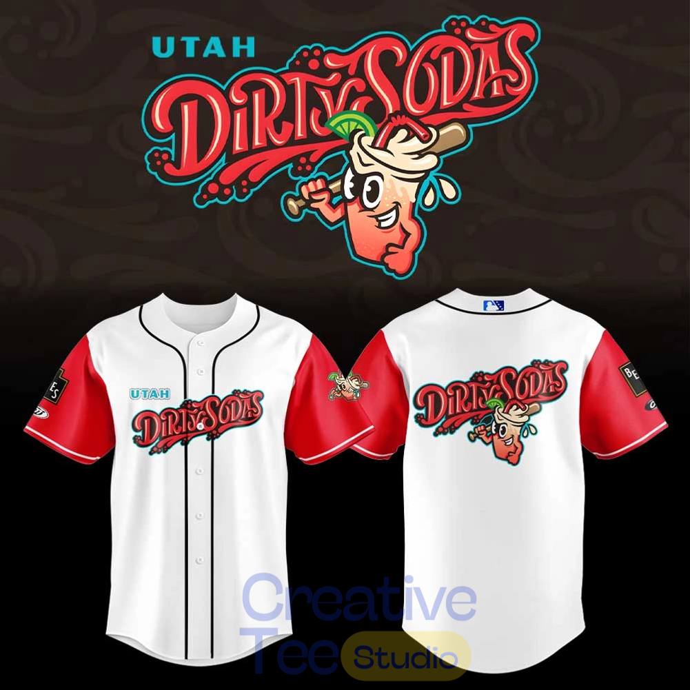 Salt Lake Bees Utah Dirty Sodas Baseball Jersey