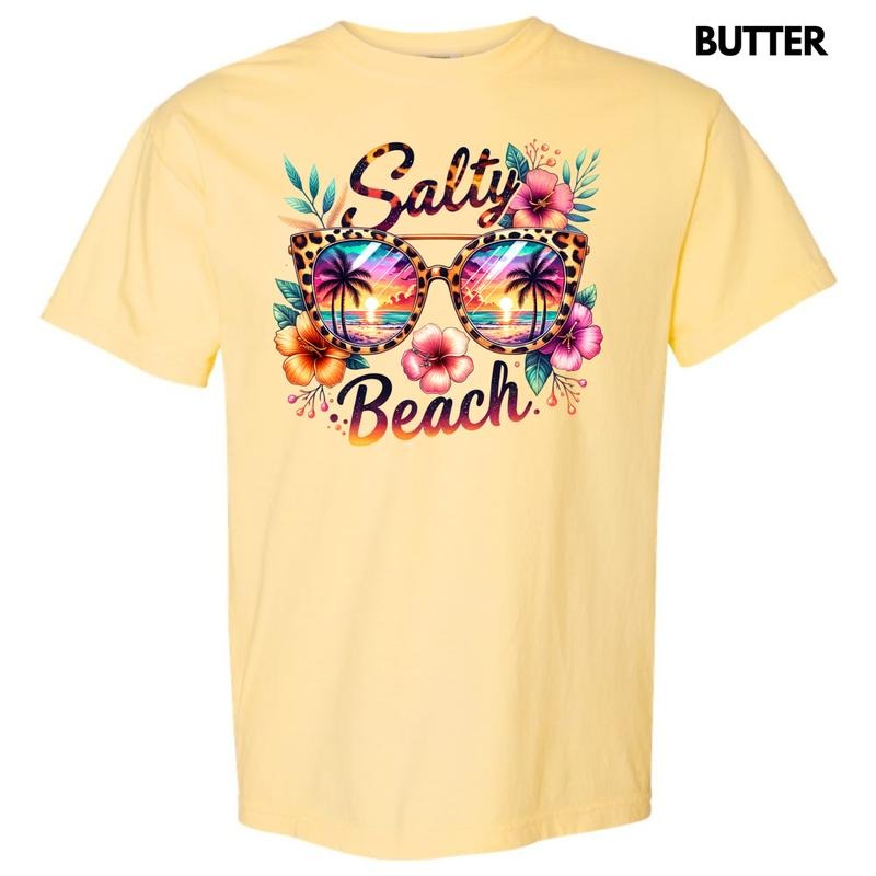 Salty Beach Sunglasses Comfort Colors T-Shirt 'NLB' Hoodie, Sweatshirt | PodTeesHub.com
