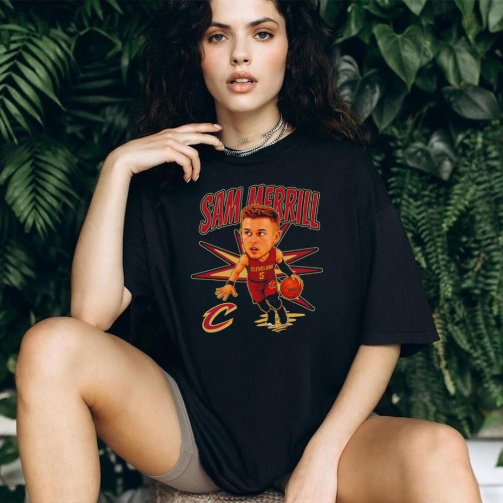 Sam Merrill Cleveland Cavaliers Caricature Basketball T Shirt
