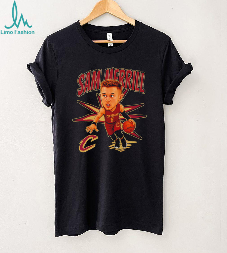 Sam Merrill Cleveland Cavaliers Caricature Basketball T Shirt