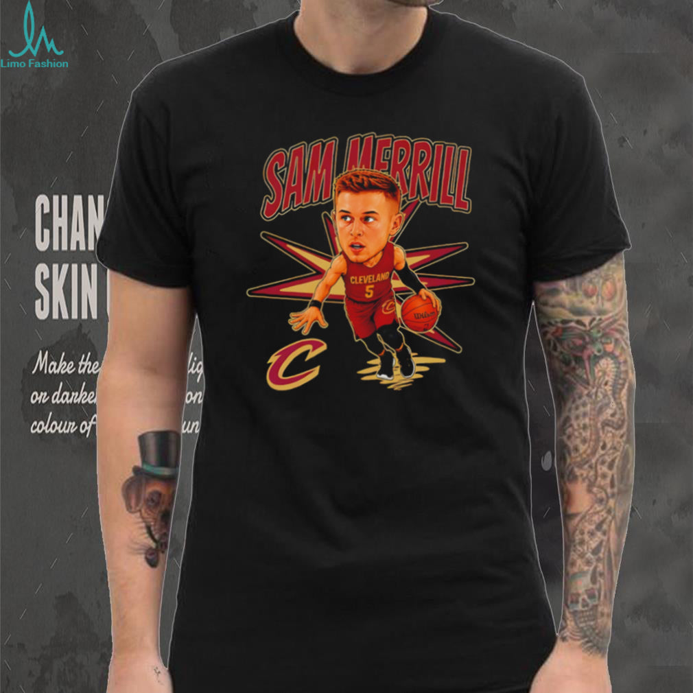 Sam Merrill Cleveland Cavaliers Caricature Basketball T Shirt