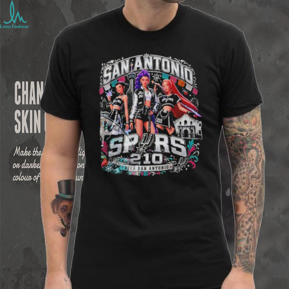 San Antonio Basketball Anime Chibi Girls Viva Texas T Shirt