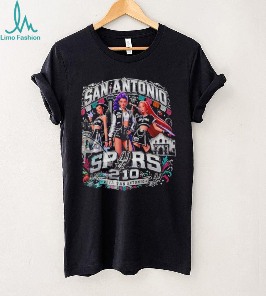 San Antonio Basketball Anime Chibi Girls Viva Texas T Shirt