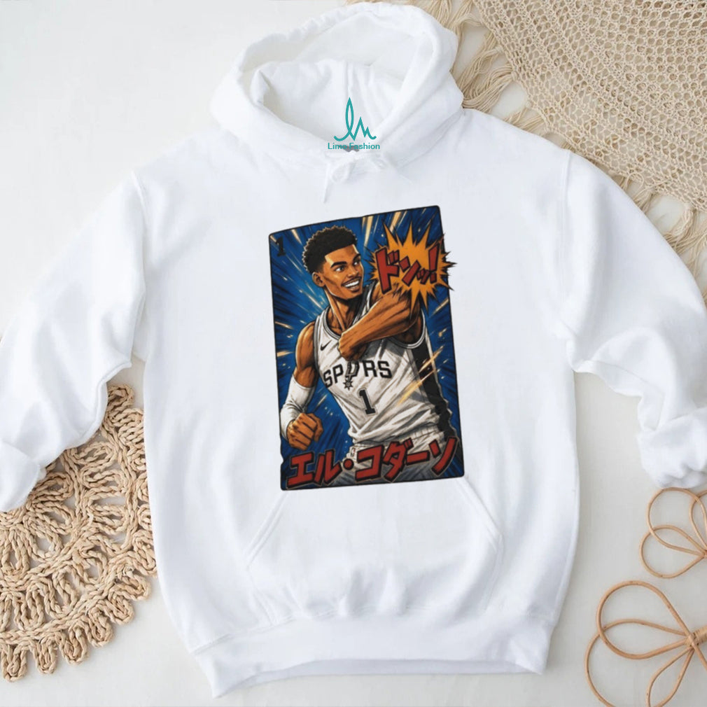 San Antonio Basketball Anime Style Mascot Graphic T Shirt