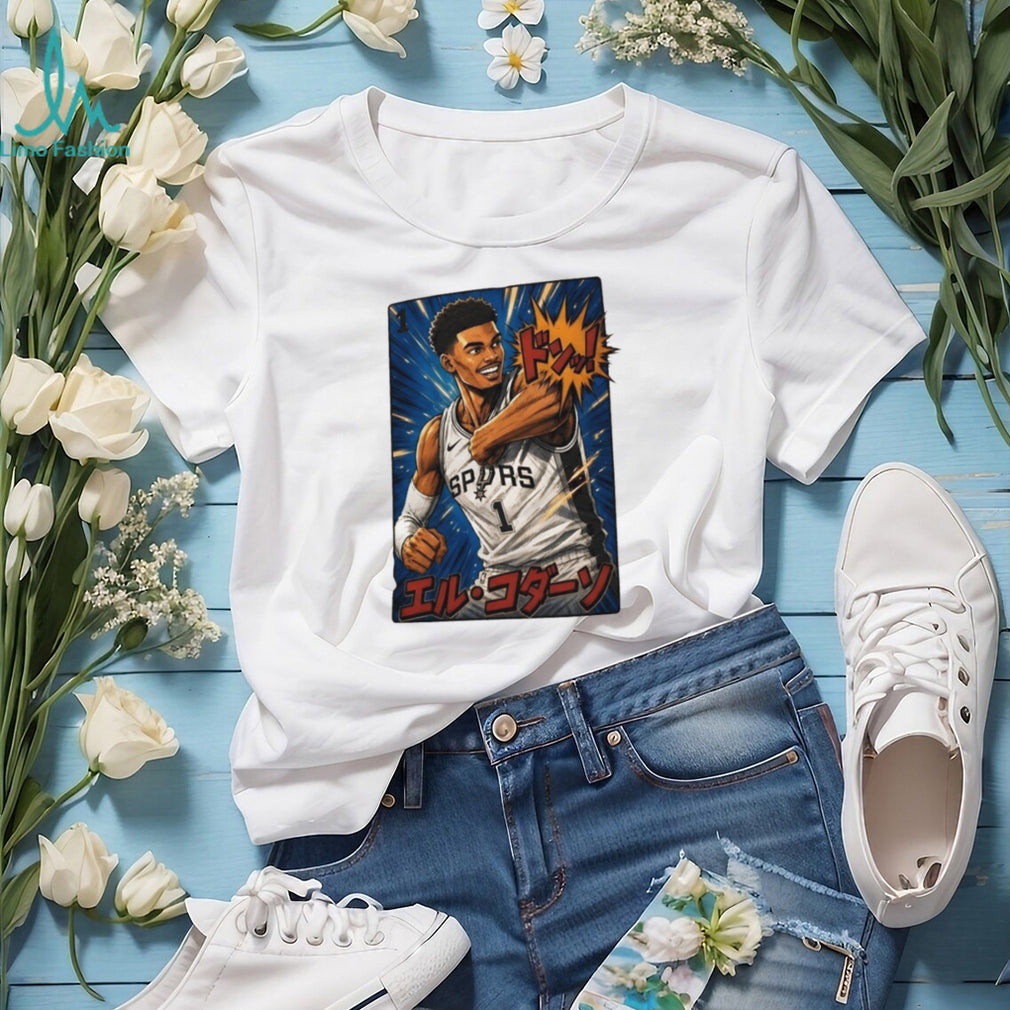 San Antonio Basketball Anime Style Mascot Graphic T Shirt
