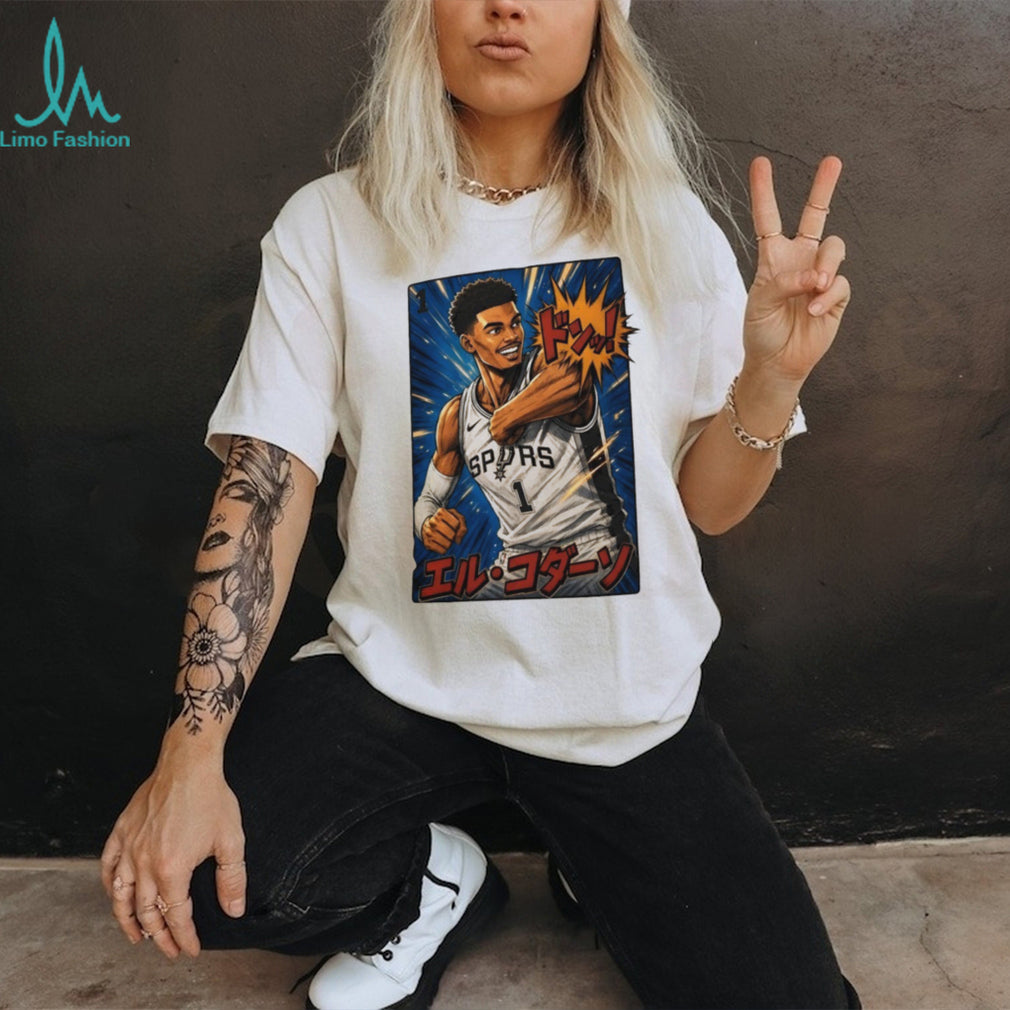 San Antonio Basketball Anime Style Mascot Graphic T Shirt