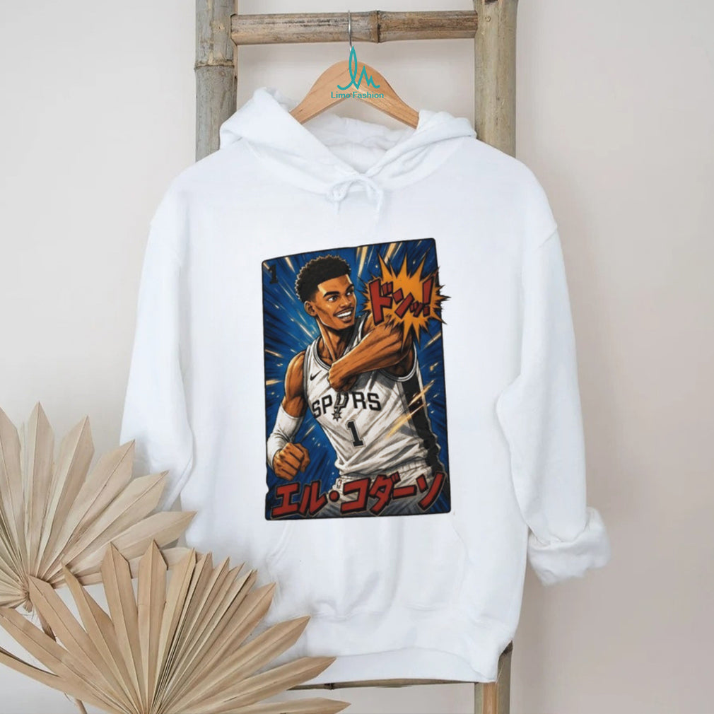 San Antonio Basketball Anime Style Mascot Graphic T Shirt