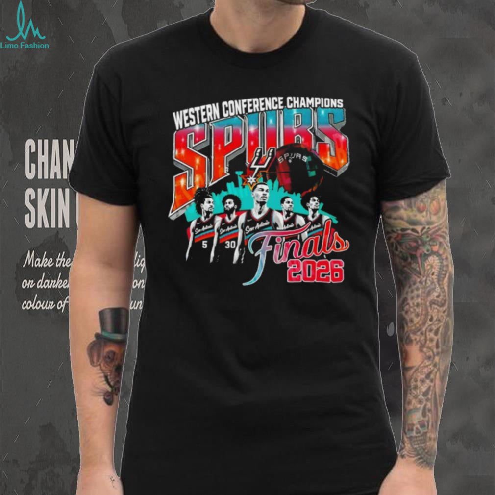 San Antonio Spurs Basketball 2026 NBA Finals Western Conference Champions Fiesta shirt