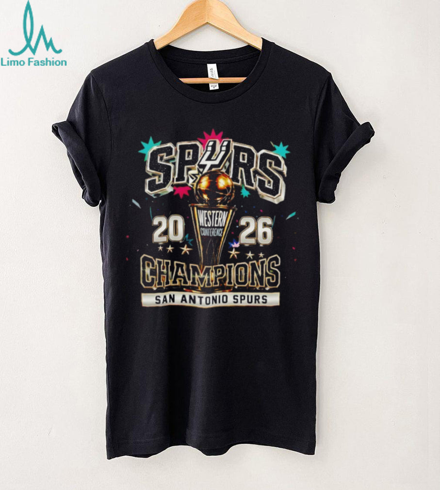 San Antonio Spurs Basketball 2026 Western Conference Champions Trophy NBA Basketball shirt