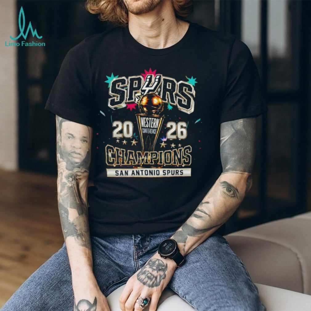 San Antonio Spurs Basketball 2026 Western Conference Champions Trophy NBA Basketball shirt