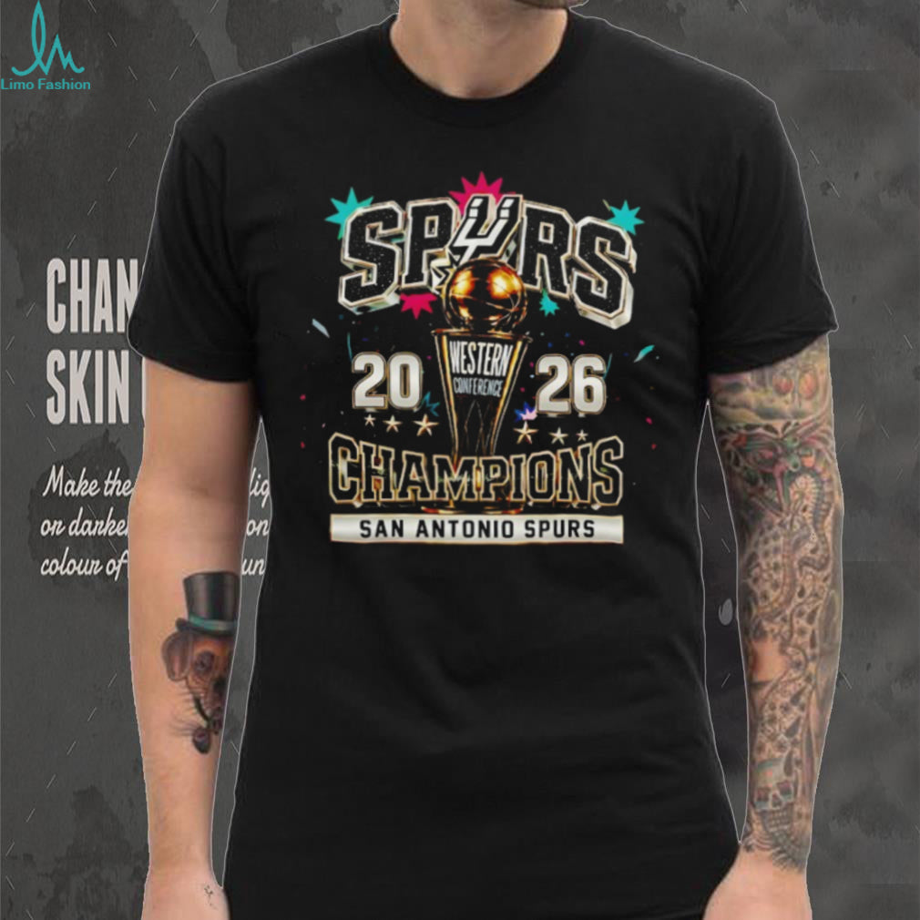 San Antonio Spurs Basketball 2026 Western Conference Champions Trophy NBA Basketball shirt