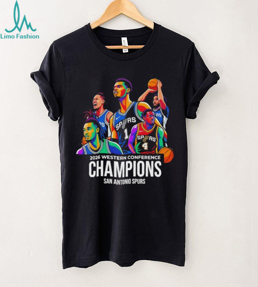 San Antonio Spurs Basketball Big Five Team 2026 Western Conference Champions NBA shirt