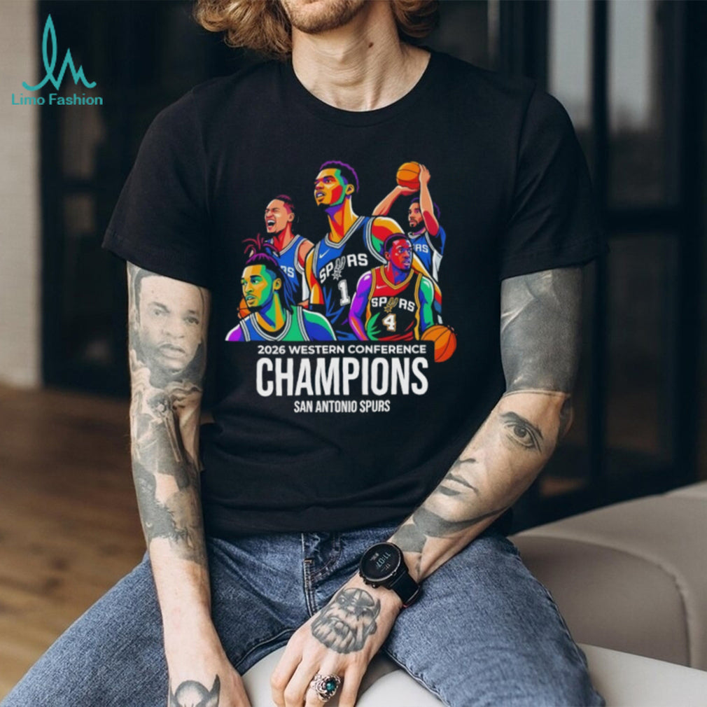 San Antonio Spurs Basketball Big Five Team 2026 Western Conference Champions NBA shirt