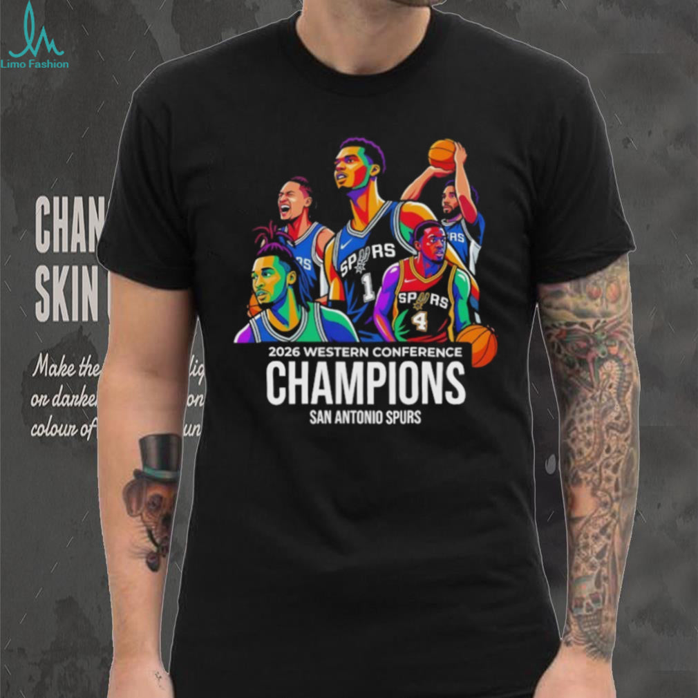 San Antonio Spurs Basketball Big Five Team 2026 Western Conference Champions NBA shirt