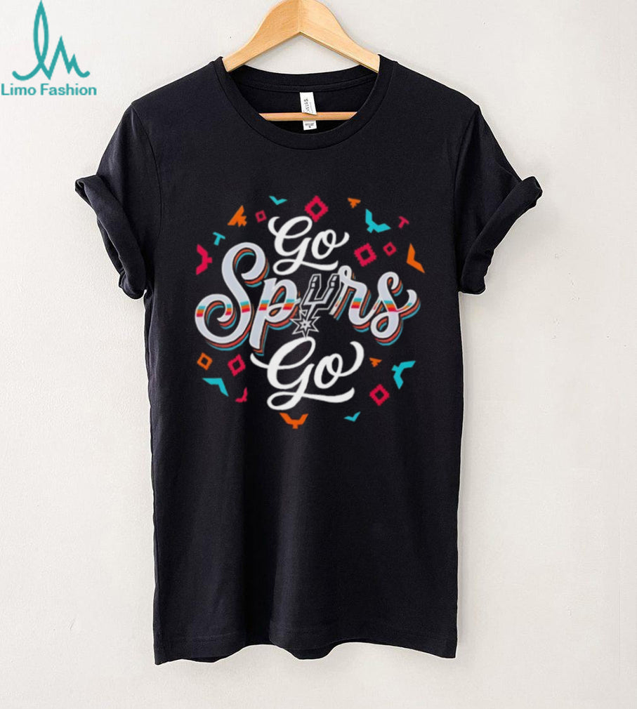San Antonio Spurs Basketball Featuring The Go Spurs Go Text NBA 2026 shirt