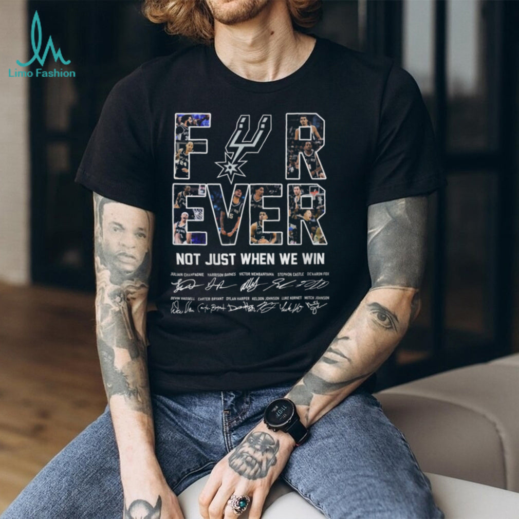 San Antonio Spurs Basketball Forever Fan Signature Graphic Shirt