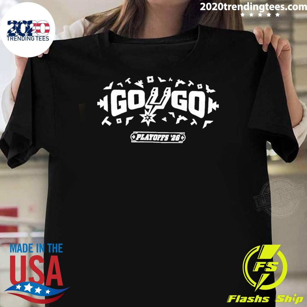 San Antonio Spurs Basketball Nba Playoffs ’26 Go Spurs Go Shirt