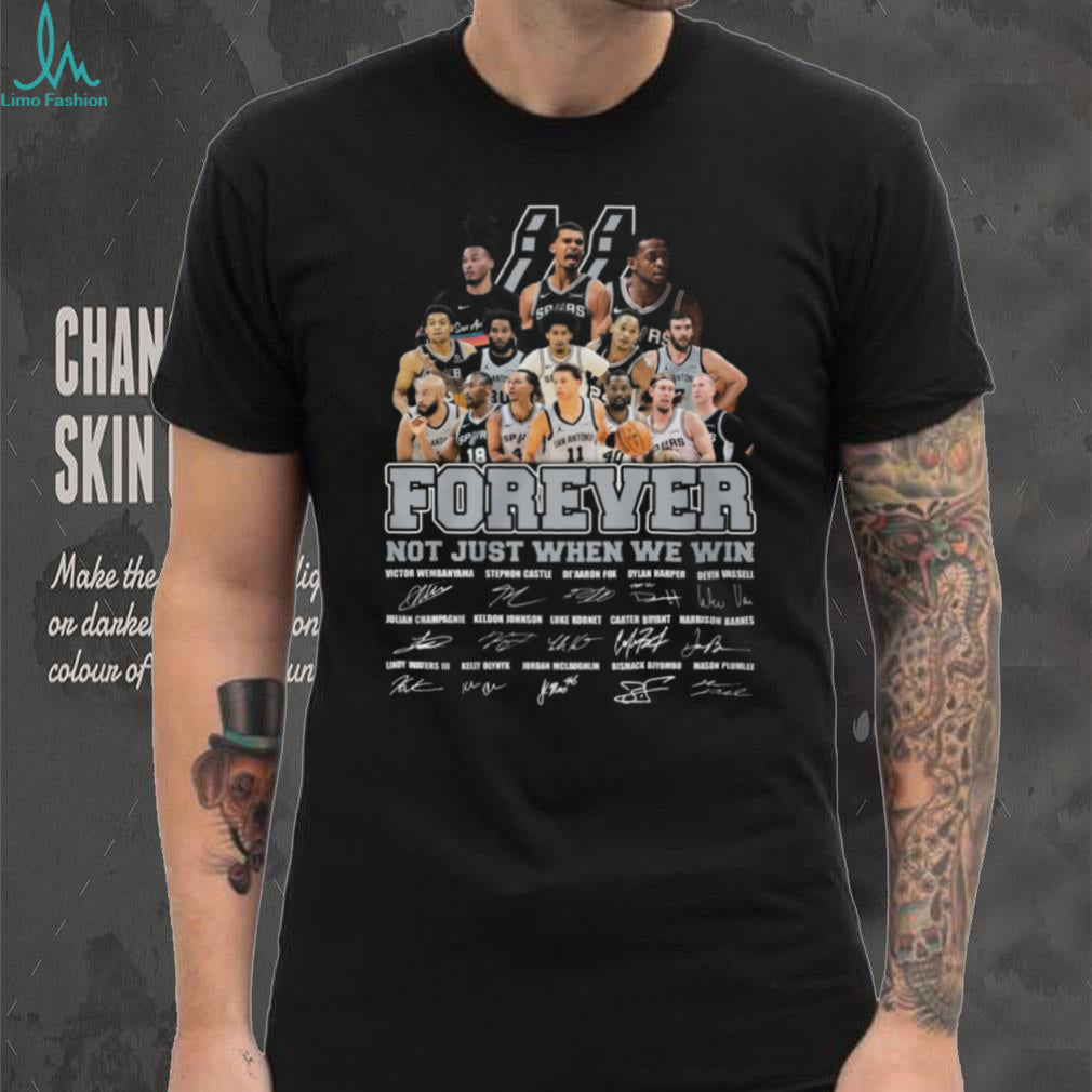 San Antonio Spurs Basketball Team Signatures Forever Fan Shirt