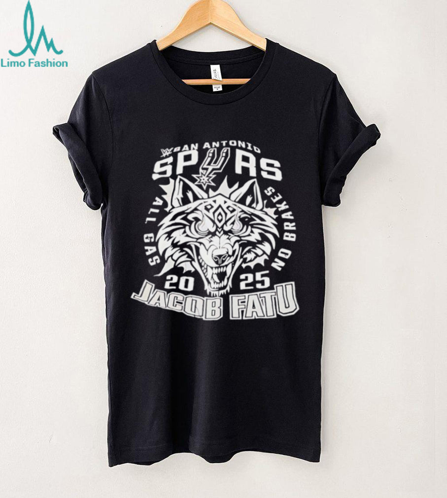 San Antonio Spurs Jacob Fatu 2025 wolf graphic shirt