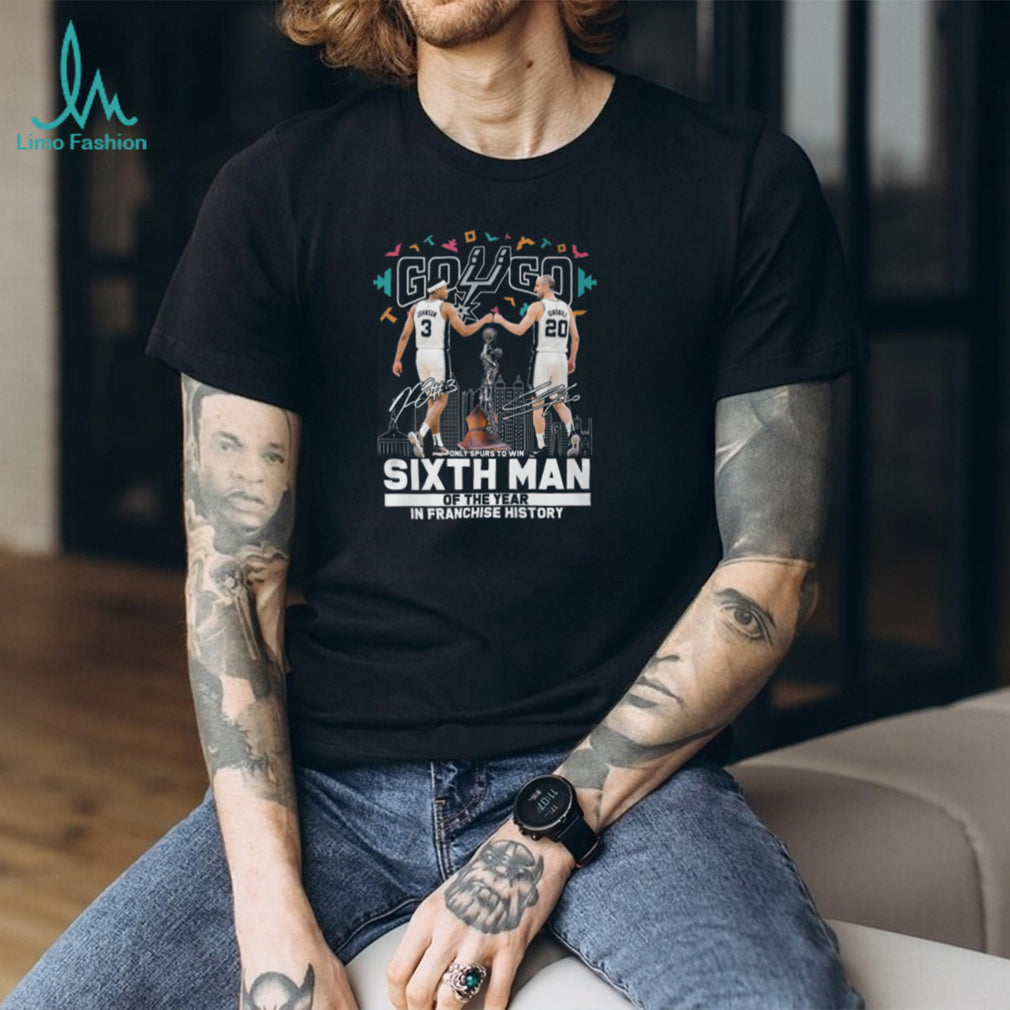 San Antonio Spurs Keldon Johnson Manu Ginobili Sixth Man Of The Year T Shirt